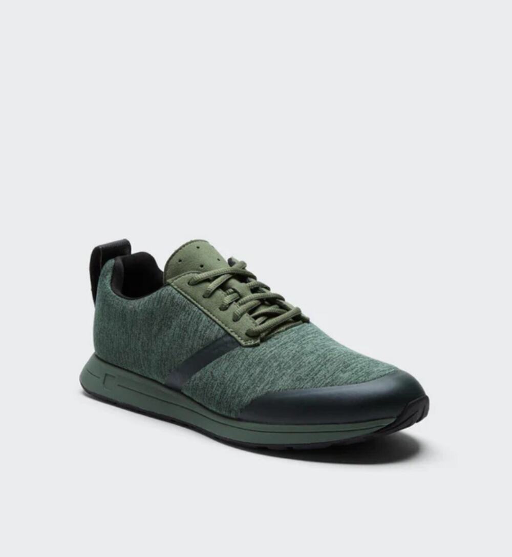 YORK Athletics Mens Henry Sweatshirt Casual Sneaker US 8 Green Knit Athletic NIB